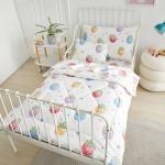 PinkMemory Strawberry Toddler Bedding Set for Girls Boys 5 Pieces Bed-in-a-Bag Quilt Comforter Set Kids Crib Bedding Sets,1 Quilted Comforter,1 Flat Sheet, 1 Fitted Sheet and Toddler Pillowcases