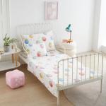 PinkMemory Strawberry Toddler Bedding Set for Girls Boys 5 Pieces Bed-in-a-Bag Quilt Comforter Set Kids Crib Bedding Sets,1 Quilted Comforter,1 Flat Sheet, 1 Fitted Sheet and Toddler Pillowcases