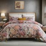 Cozaline Vintage Floral Cotton Duvet Cover Set