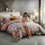 Cozaline Vintage Floral Cotton Duvet Cover Set