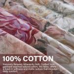 Cozaline Vintage Floral Cotton Duvet Cover Set