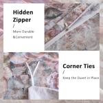 Cozaline Vintage Floral Cotton Duvet Cover Set