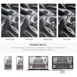 Grey Comforter Set Queen Sheet Set Silk Like Satin Bedding Set Silky Bed in a Bag 8 Pcs Pinch Pleat Bed Set Home Decor Luxury Hotel Silky Ruffle Down Comforter with 1 Cushion Cover