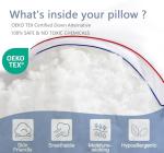 SUMEQIQ Pillows Queen Size Set of 2, Fluffy Bed Pillows for Sleeping, Queen Pillows 2 Pack with Hotel Quality, Medium Firm and Supportive Down Alternative Pillow for Side and Back Sleeper, 20" x 30"
