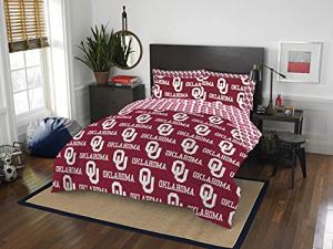 Northwest NCAA Oklahoma Sooners Unisex-Adult Bed in a Bag Set, Queen, Rotary