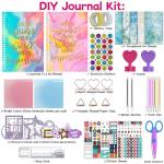 2-Pack DIY Journal Kit for Girls Ages 8-14,DIY Journal Set Stationary Birthday Gifts Ideas for Girls,Art Crafts for Tween Kid Scrapbook & Diary Supplies Set