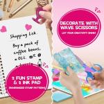 2-Pack DIY Journal Kit for Girls Ages 8-14,DIY Journal Set Stationary Birthday Gifts Ideas for Girls,Art Crafts for Tween Kid Scrapbook & Diary Supplies Set