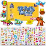 Purple Ladybug 1900+ Puffy Sticker Collection for Kids 4-8 - 80 Unique Reusable Sheets, Creative 3D Designs - Reward Stickers, Arts & Crafts Set, Travel Activities, Road Trip Essentials & Toys