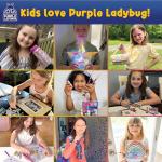 Purple Ladybug 1900+ Puffy Sticker Collection for Kids 4-8 - 80 Unique Reusable Sheets, Creative 3D Designs - Reward Stickers, Arts & Crafts Set, Travel Activities, Road Trip Essentials & Toys