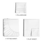 Twin Size 3 Piece Sheet Set - Comfy Breathable & Cooling Bed Sheets Set - Hotel Luxury Bedding for Women, Men, Kids, Teens, Boys & Girls - Deep Pockets, Ultra-Soft and Wrinkle Free - Oeko-Tex - White