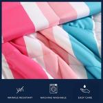 Nautica Kids - Comforter Set, Super Soft Toddler Coastal Bedding Set with Matching Shams & Throw Pillow, Ideal Girl Room Essentials (Cru Stripe Pink, Full/Queen)