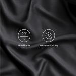 Bedsure King Size Sheet Set, Cooling Sheets King, Rayon Derived from Bamboo, Deep Pocket Up to 16", Breathable & Soft Bed Sheets, Hotel Luxury Silky Bedding Sheets & Pillowcases, Black
