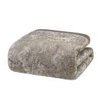 Madison Park Essentials Brystol 24 Piece Room in a Bag Faux Silk Comforter Jacquard Paisley Design Matching Curtains Down Alternative Hypoallergenic All Season Bedding-Set, King (104 in x 92 in), Blue