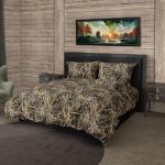 Northwest Realtree Queen Bed in a Bag Set, 1 Comforter, 1 Fitted Sheet, 1 Flat Sheet, 2 Pillowcases, All Seasons, Camo Bedding, MAX 7