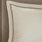 Madison Park Essentials Room in a Bag Faux Silk Comforter Set - Luxe Diamond Tufting All Season Bedding, Matching Curtains, Decorative Pillows, Ivory King(104"x92") 24 Piece