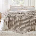 Bedsure GentleSoft King Size Blanket for Bed - Cozy Soft Blankets for Women, Cute Large Fleece Throws for Girls, Linen, 108x90 Inches