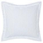 Laura Ashley - Queen Comforter Set, Soft Cotton Blend Bedding with Medium Weight Feel, Reversible Bedding with Matching Pillowscases, Bonus Euro Shams & Throw Pillows, 7 Piece Bed Set (Nora Blue)