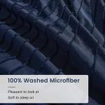 NEXHOME PRO Duvet Cover King Size, Navy 3 Pieces Boho Tufted Duvet Cover Set, Soft and Lightweight Microfiber Comforter Cover Set for All Season (Navy King, 104 x 90)-No Comforter