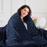 NEXHOME PRO Duvet Cover King Size, Navy 3 Pieces Boho Tufted Duvet Cover Set, Soft and Lightweight Microfiber Comforter Cover Set for All Season (Navy King, 104 x 90)-No Comforter