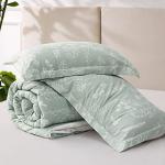 Bedsure Full Comforter Set - Sage Green Bed Set, 3 Pieces Cute Floral Bedding, 1 Soft Reversible Botanical Flowers Comforter and 2 Pillow Shams