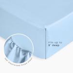 Wake In Cloud - Race Car Toddler Bedding Set for Boys, Cute Colorful Sports Car Supercar Wheels, 4 Pieces Soft Crib Bed Set Including Comforter, Sheets and Pillowcase, Blue