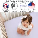 Sweet Jojo Designs 4-Piece Baby Crib Bedding Set (Purple Lavendar Floral Rose) for Girls, Infants/Nursery incl. Blanket, Fitted Sheet, Skirt, Diaper Stacker (Elegant, Princess, Luxury, Ruffle Roses)