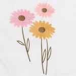 Lambs & Ivy Little Garden 3-Piece Embroidered Floral Baby Crib Bedding Set