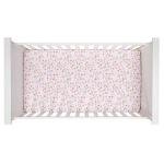 Lambs & Ivy Little Garden 3-Piece Embroidered Floral Baby Crib Bedding Set