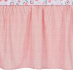 Lambs & Ivy Little Garden 3-Piece Embroidered Floral Baby Crib Bedding Set