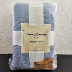 Tommy Bahama Costa Sera Blue Cotton Sham Set