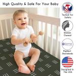 Sweet Jojo Designs 4-Piece Baby Crib Bedding Set (Jungle Animals) for Boys or Girls, Infants/Nursery incl. Blanket, Fitted Sheet, Skirt, Diaper Stacker (Boho, Wildlife Safari, Animal, Elephant, Lion)