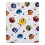 Sesame Street Come and Play, Elmo, Big Bird, Cookie Monster, Grover, and Oscar The Grouch 4 Piece Toddler Bed Set - Comforter, Fitted Bottom Sheet, Flat Top Sheet, and Reversible Pillowcase