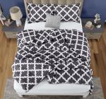 Utopia Bedding Queen Comforter Set Grey, Printed Comforters Queen Size, 3 Piece Lightweight All Season Down Alternative Bedding Set with 1 Comforter (88 x 88 in) and 2 Pillow Shams (20 x 26 in)