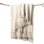 lifein Throw Blanket for Couch, Soft Boho Decor Bed Throw,Cozy White Chenille Knitted Small Farmhouse Lightweight Throw(White/Cream,50 * 60")