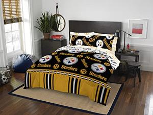 Northwest NFL Pittsburgh Steelers Bed in a Bag Set, Full, Rotary