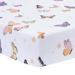 Lambs & Ivy Butterfly Dreams Pink/Gold 3-Piece Nursery Baby Crib Bedding Set