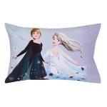 Disney Frozen Winter Cheer Lavender, Aqua, Green and White, Anna, Elsa, and Olaf 4 Piece Toddler Bed Set - Comforter, Fitted Bottom Sheet, Flat Top Sheet, and Reversible Pillowcase