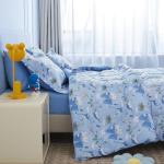 Dinosaur Blue Twin Comforter Bed Set for Kids