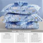 Dinosaur Blue Twin Comforter Bed Set for Kids