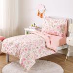Floral Toddler Bedding Set with Comforter and Sheets