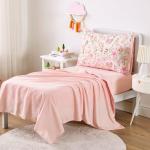 Floral Toddler Bedding Set with Comforter and Sheets