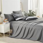 KAKIJUMN Queen 7-Piece Striped Bedding Set