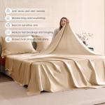 Luxury 4-Piece Mulberry Silk Bed Set, Champagne