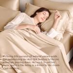 Luxury 4-Piece Mulberry Silk Bed Set, Champagne