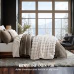 EverGrace Ultra Soft Fluffy Faux Fur Throw Blanket