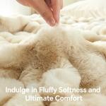 Cozy Faux Fur Tie-Dye Throw Blanket, 50x60 Inches