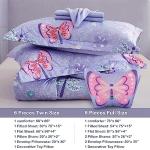 Mooreeke Kids Butterfly Twin Bed Set - 6 Pieces