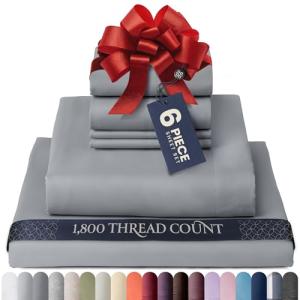 Luxury 6-Piece Silky Soft Queen Bed Sheet Set