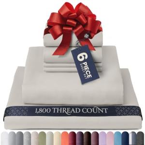 Belador Silky Soft King Sheet Set - 6 Pieces