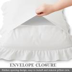 Ruffle Pillow Cases Set of 2 - White 20" x 26